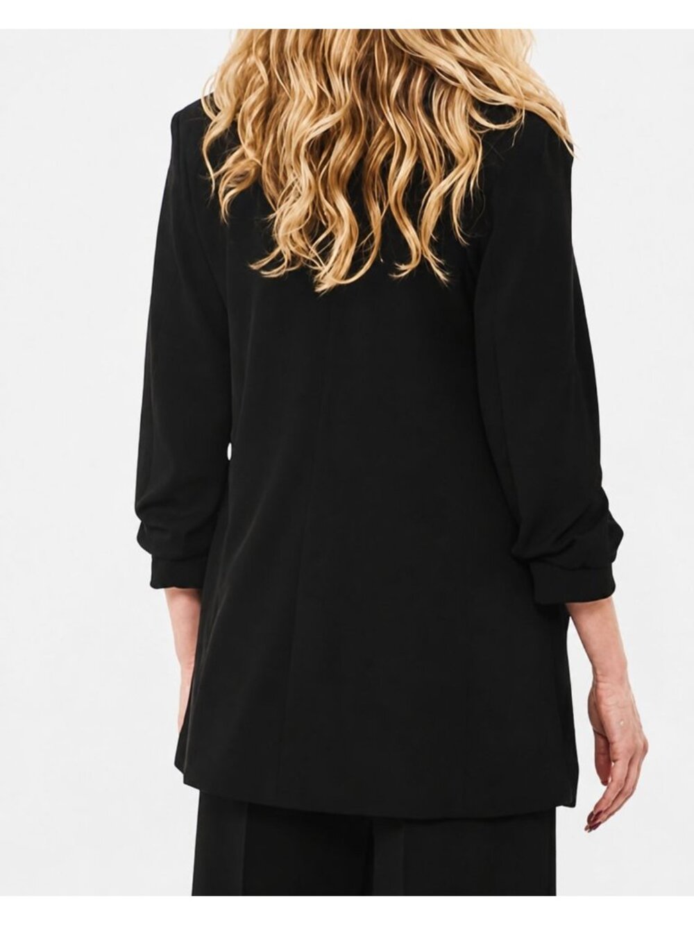 Dakota Blue Womens Crepe Blazer Black XL - Picture 3 of 4